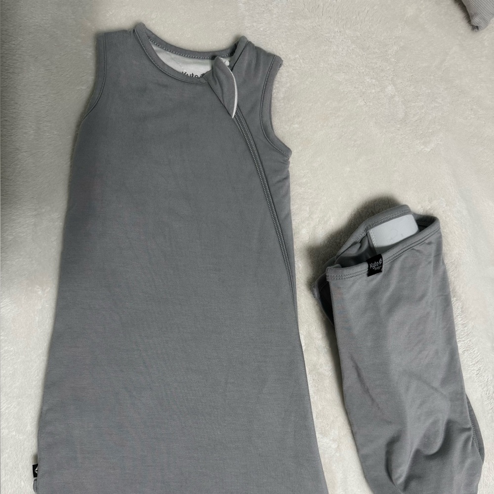 COPY - Kyte BABY Gray Sleep Sack with Swaddler 1.0 TOG- washed never worn!